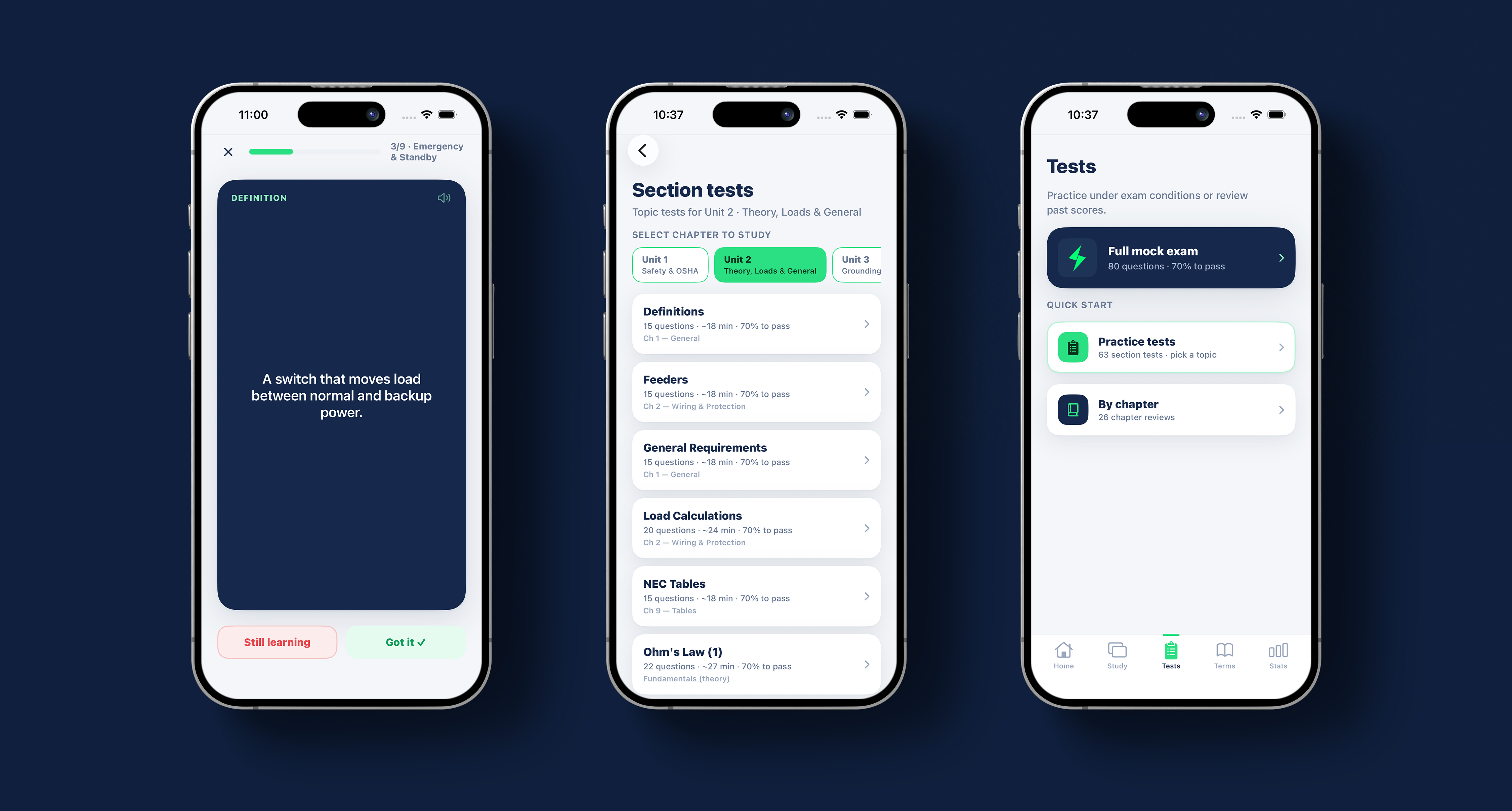 WireReady app screen designs